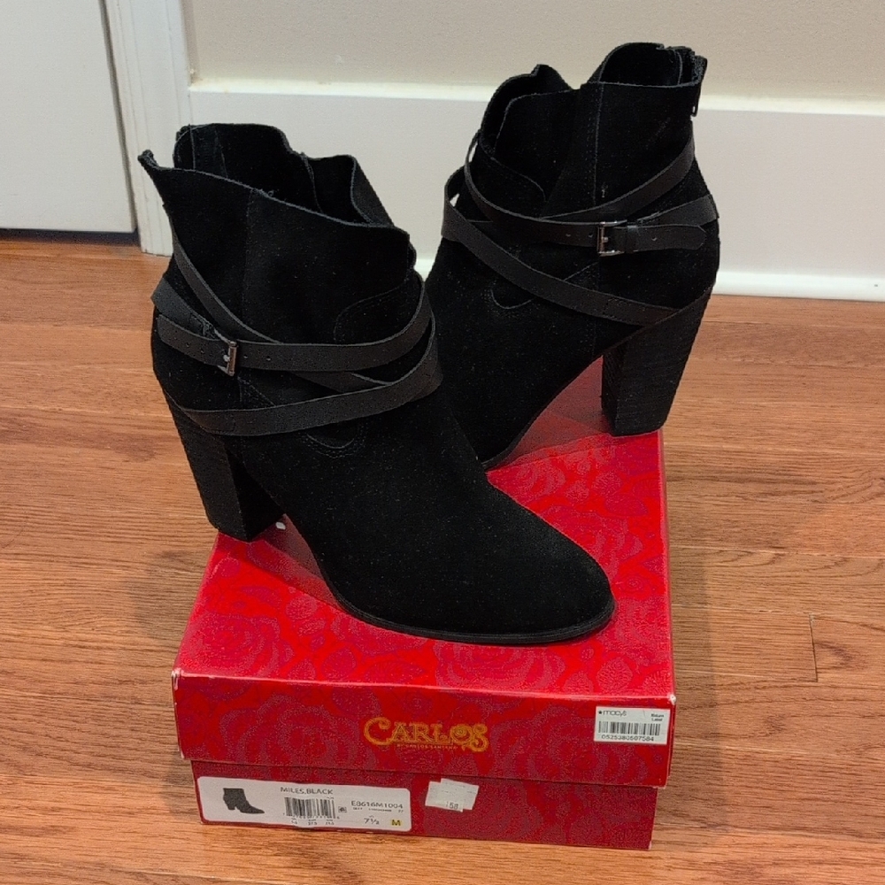 Carlos by Carlos Santana Black Heeled Boots